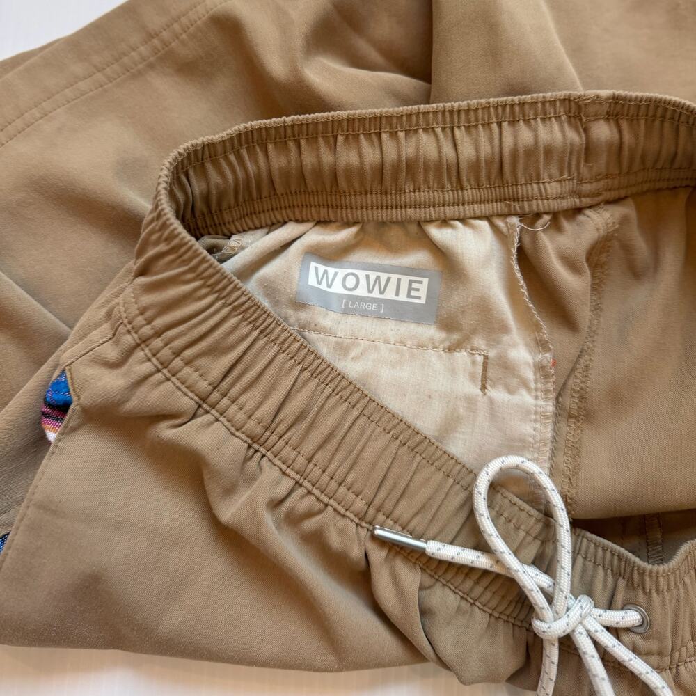 Wowie Sapien Casual Shorts Tan Men's Large 5" Inseam Outdoor Gorpcore Desertcore - Picture 9 of 13